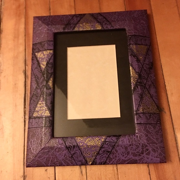 Melanie Rothschild Hand Painted Metallic Textured Wood Frame - Picture 5 of 6